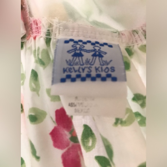 Kelly’s Kids size 6 excellent used condition floral dress, back button feature - Picture 4 of 7